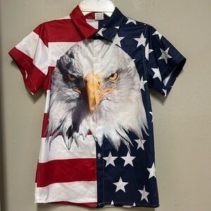 Patriotic Bald Eagle USA Flag Shirt 🇺🇸🇺🇸🇺🇸